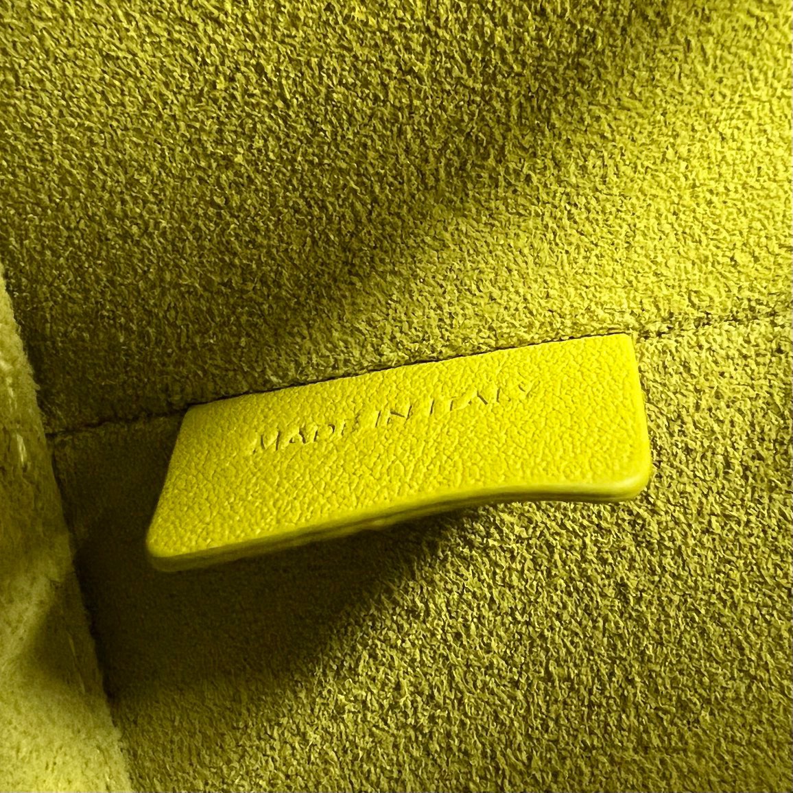 Celine Box Triomphe Shoulder Bag In Smooth Calfskin Lemon Yellow 199263